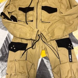 Tan and Black Cargo Set